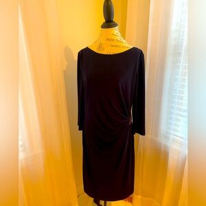 Tahari Arthur Levin navy color dress